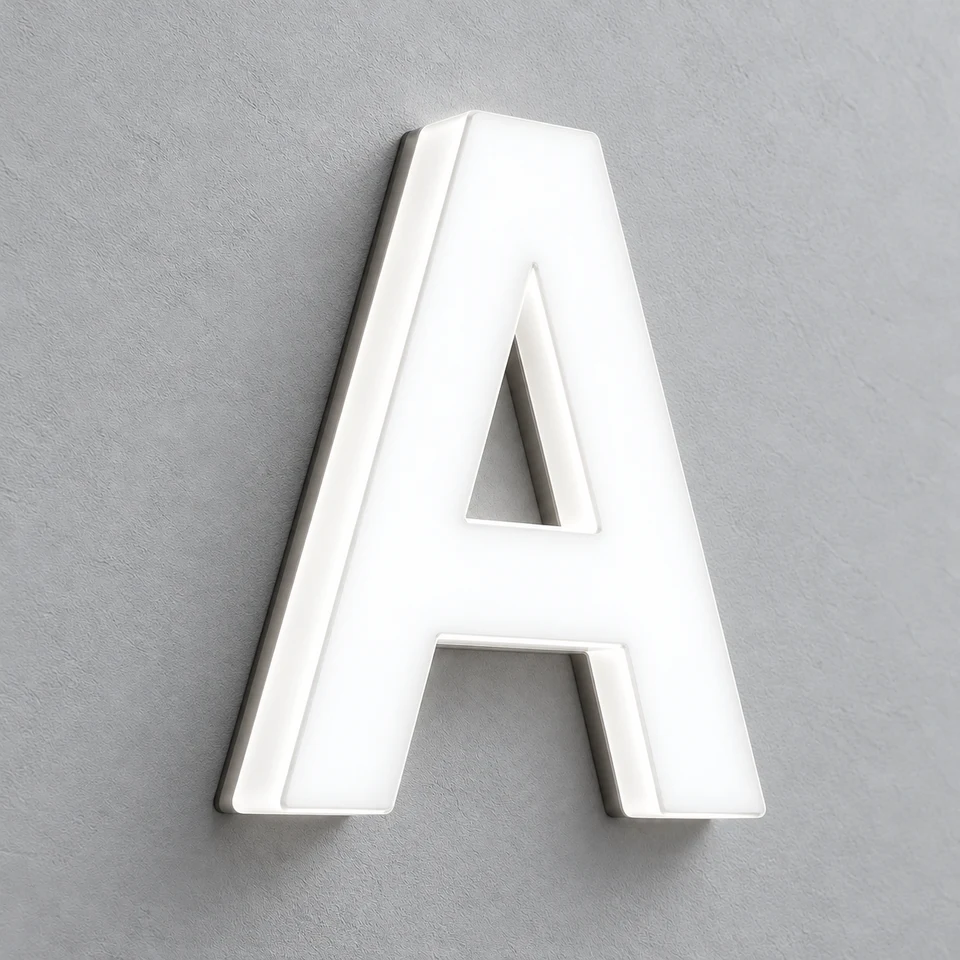 Mini Letters Face & Edge-Lit